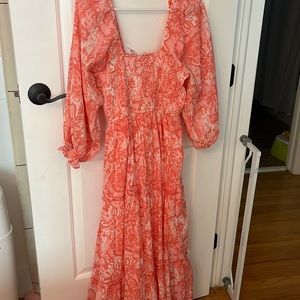 Madison Mathews Maxi Dress size M